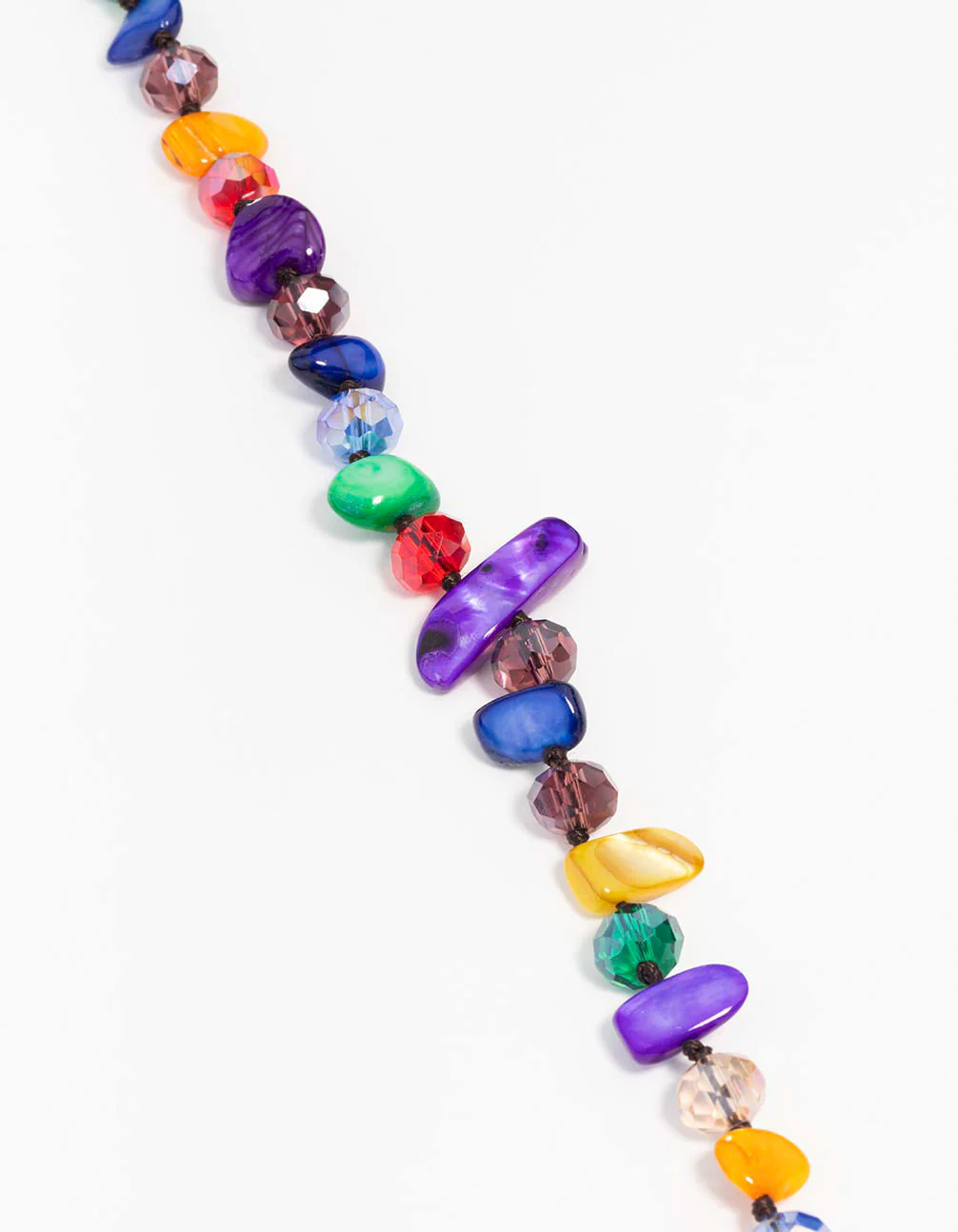 Gold Multicoloured Genuine Shell Necklace - Image 3