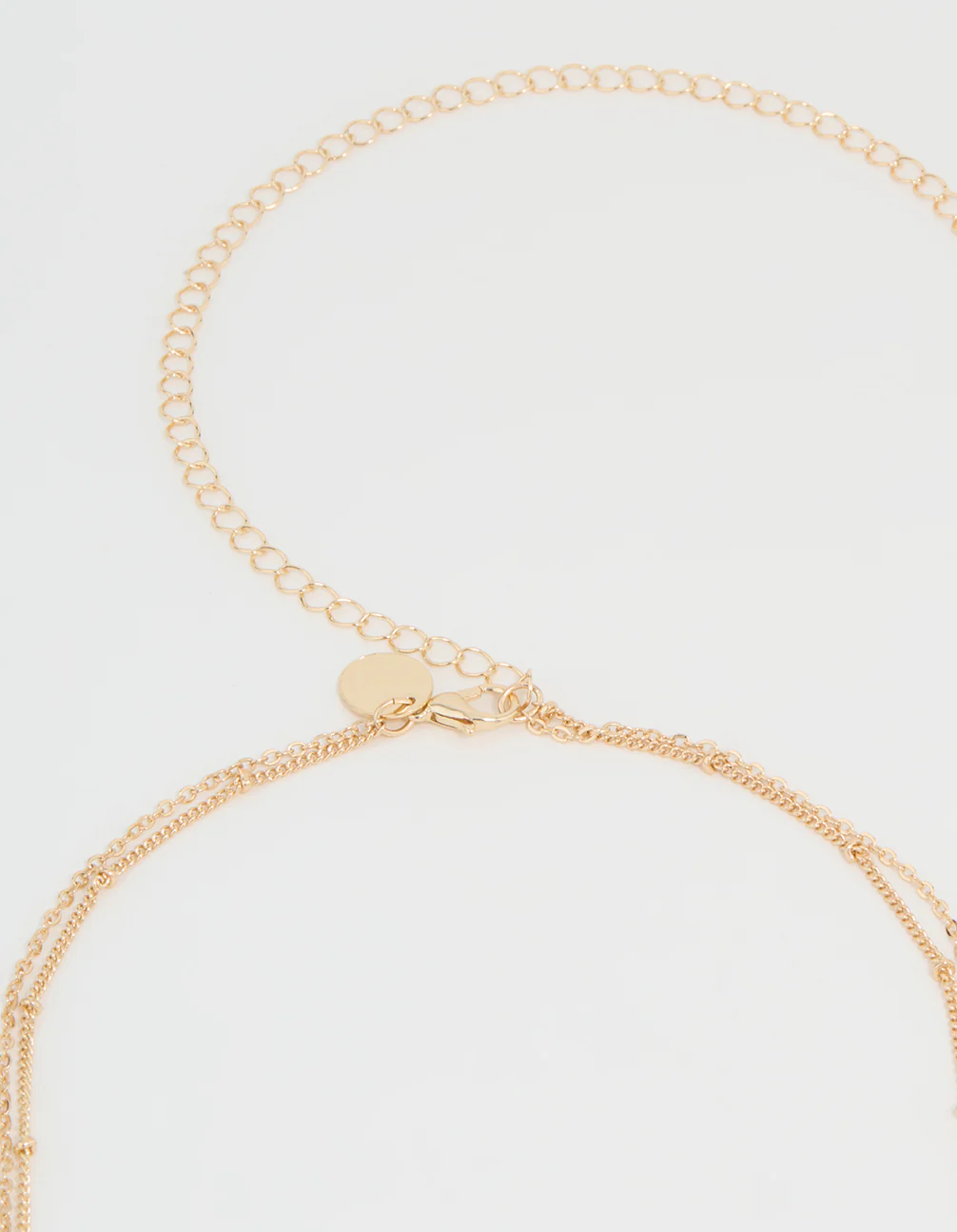 Gold Multicoloured Semiprecious Stone Waist Chain - Image 2