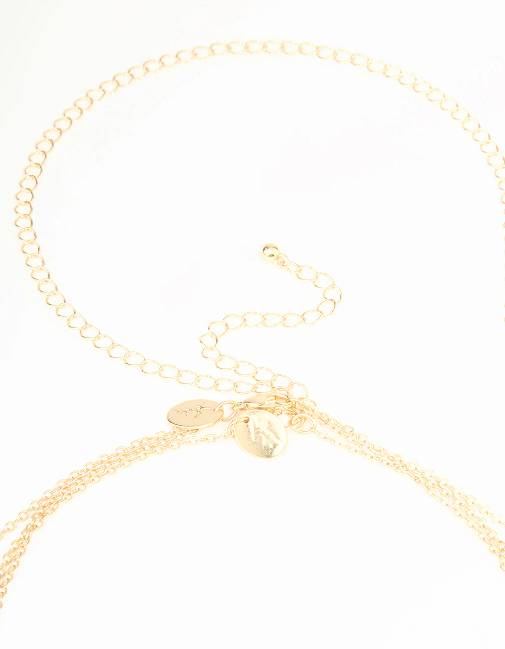 Gold Multicoloured Stone Body Chain - Image 3
