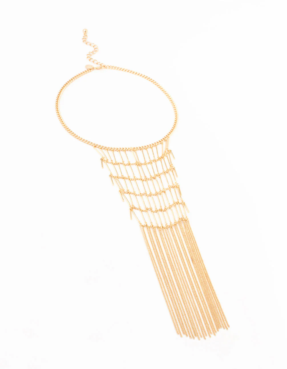 Gold Layered Statement Necklace - Image 2