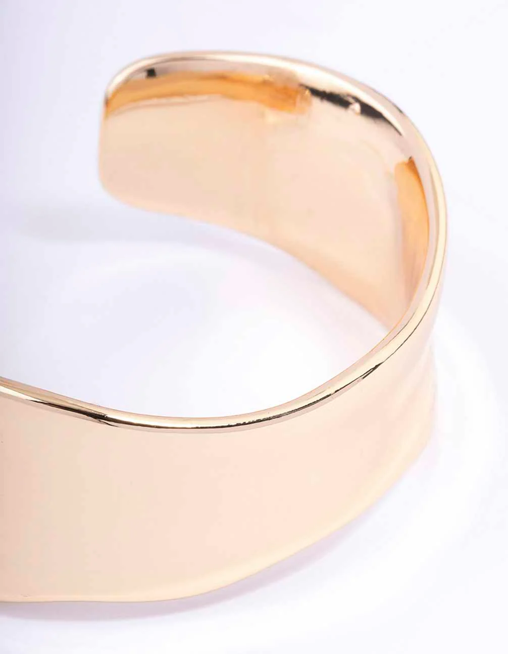 Gold Narrow Molten Wrist Cuff - Image 2
