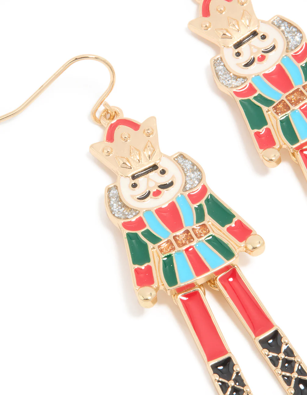 Gold Nutcracker Earrings - Image 2