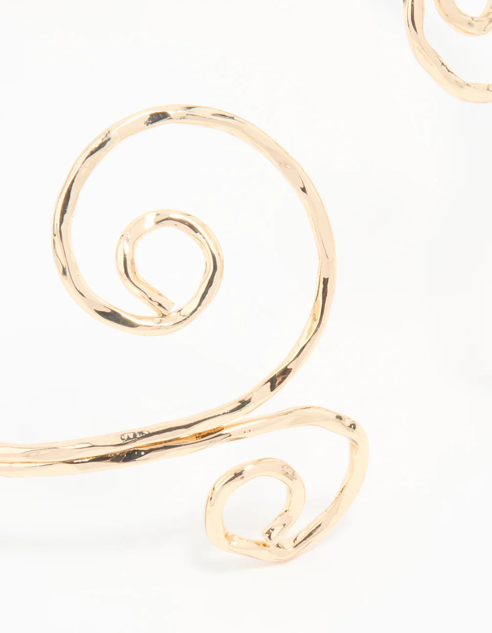 Gold Open Swirl Arm Cuff - Image 2