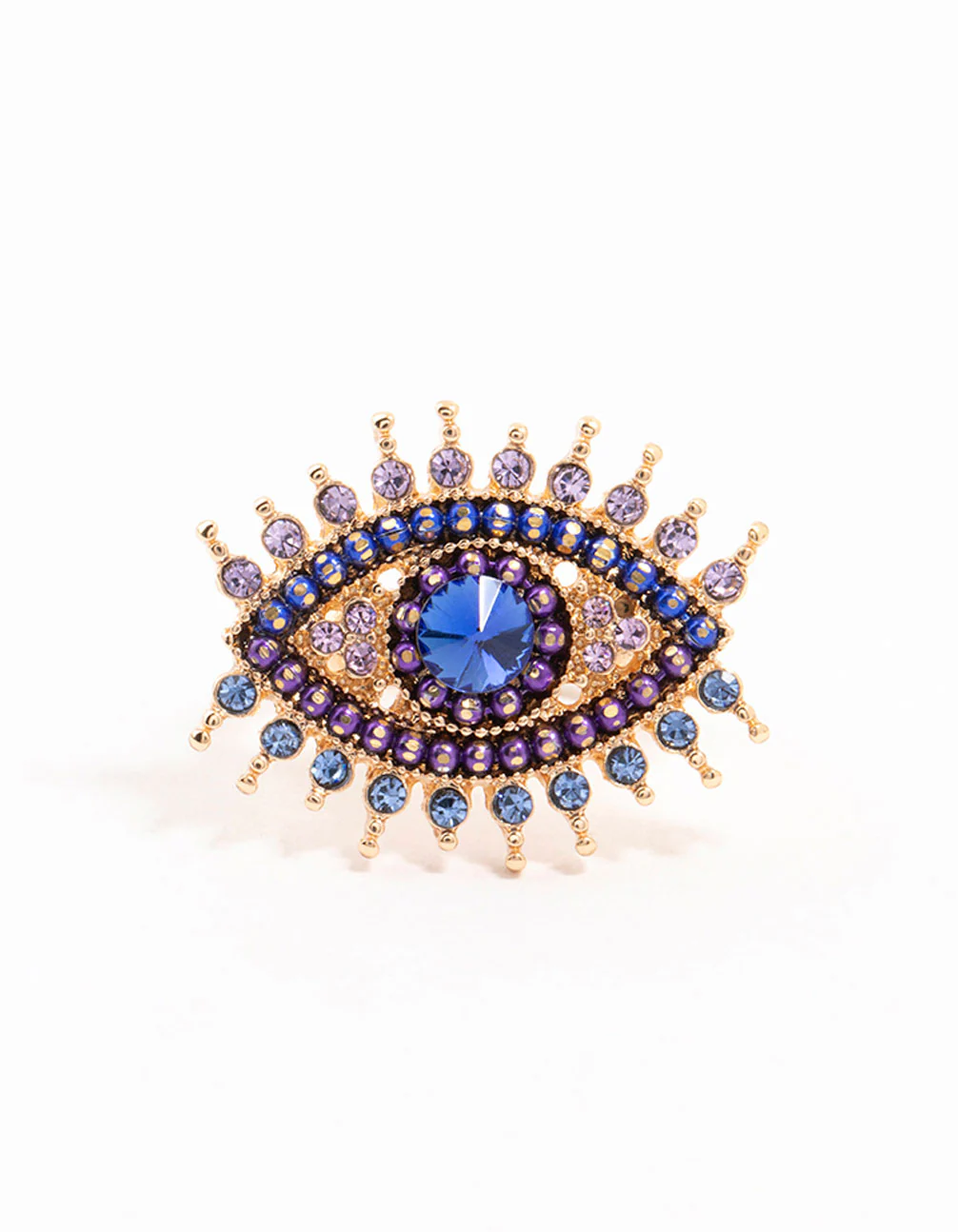 Gold Opulent Evil Eye Ring - Image 3