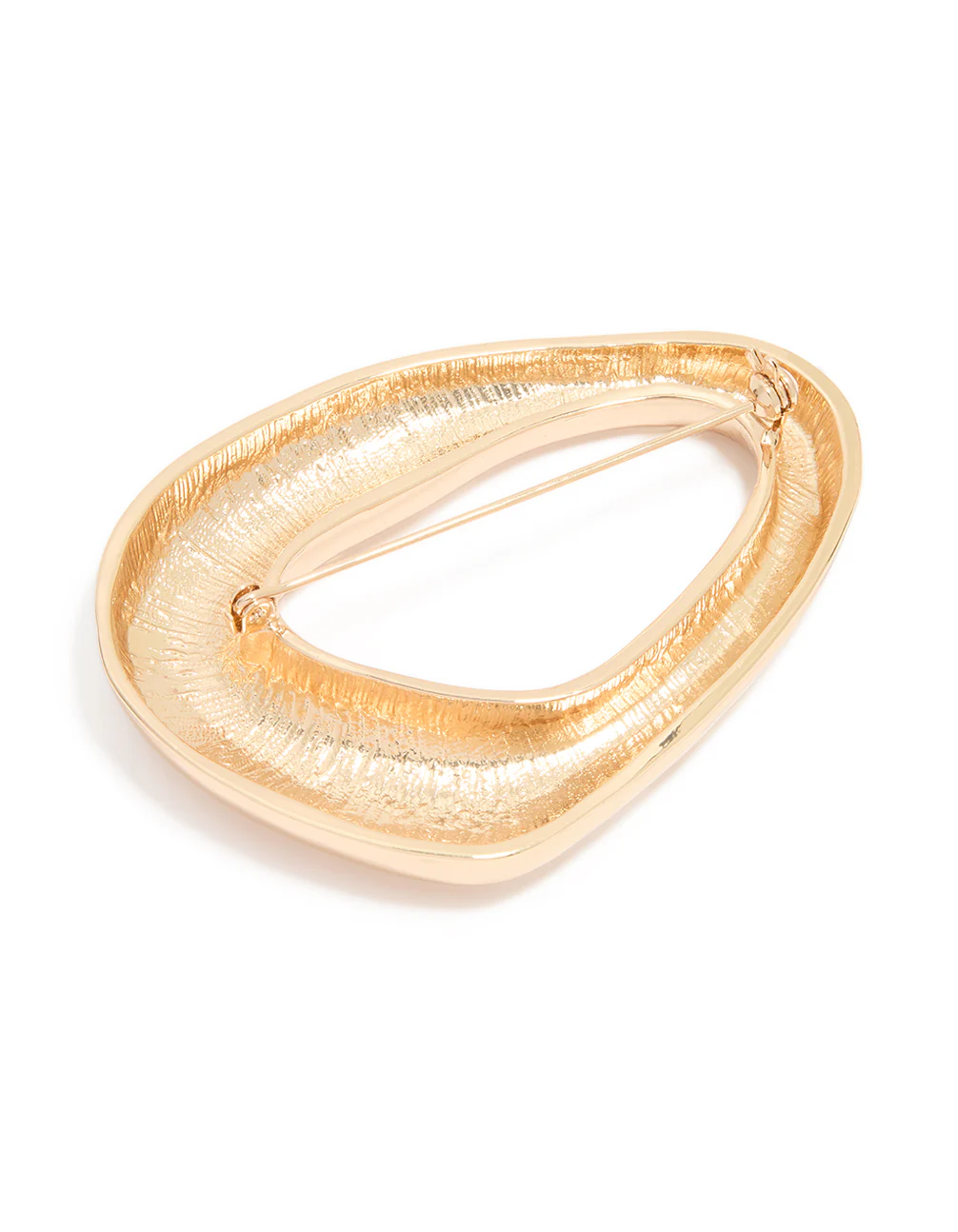 Gold Organic Oval Brooch - Image 3