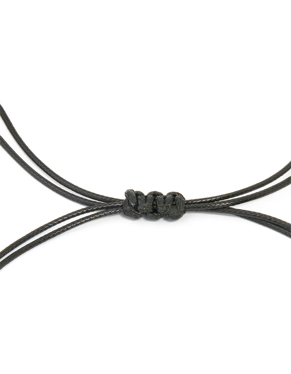Gold Organic Pendant Black Cord Necklace - Image 3