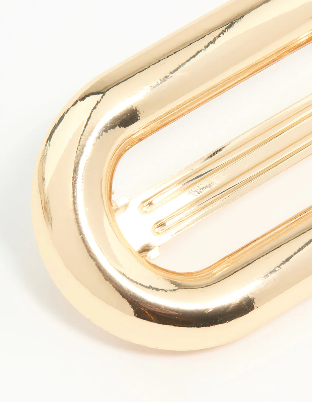 Gold Oval Hair Clip - Image 2