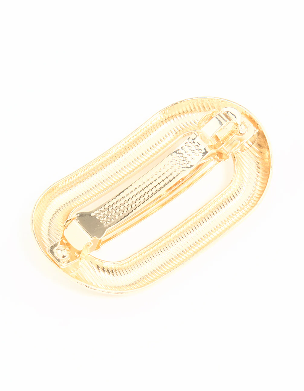 Gold Oval Hair Clip - Image 3