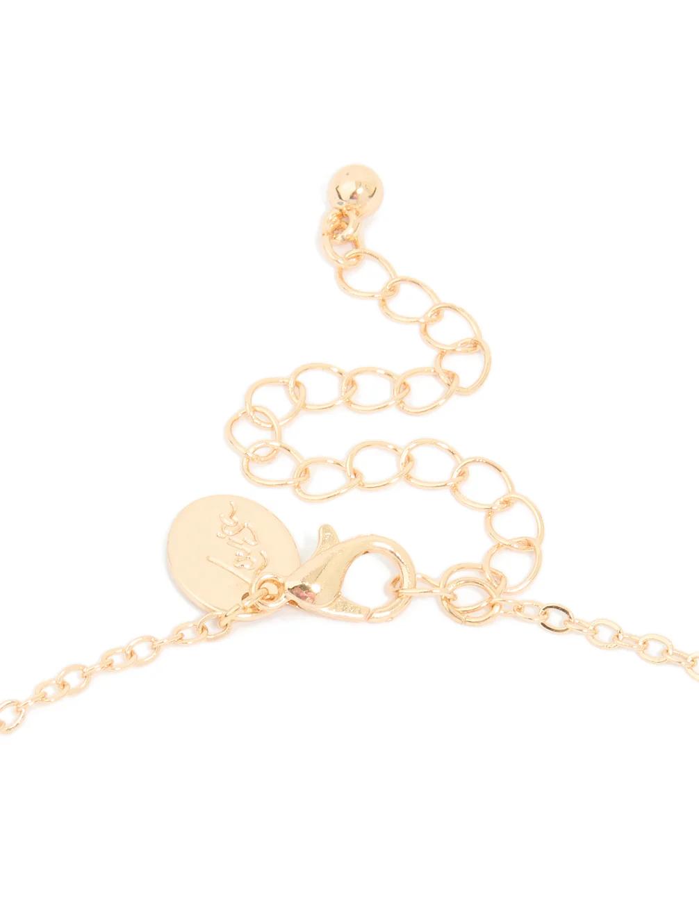 Gold Pearl Diamante Celestial Charm Necklace - Image 3