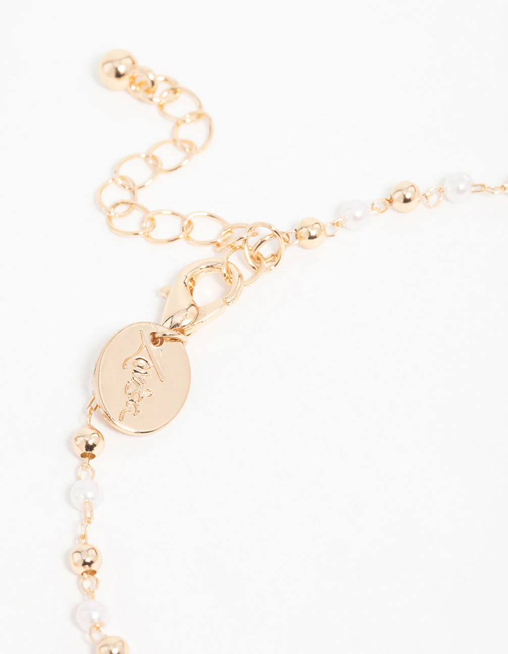 Gold Pearl Disc & Twisted Anklets 3-Pack - Image 3