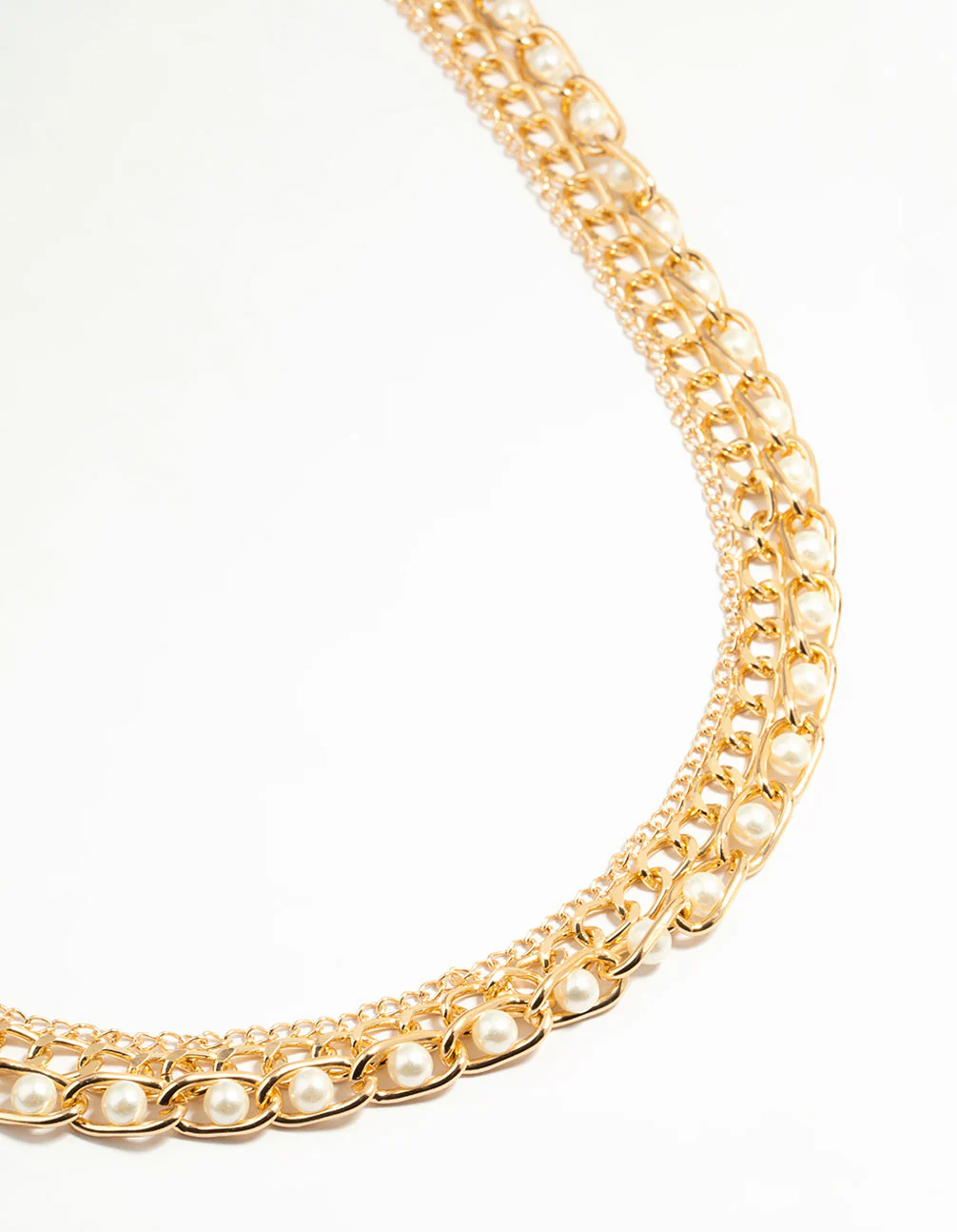 Gold Pearl Mixed Chain Belt - Image 2