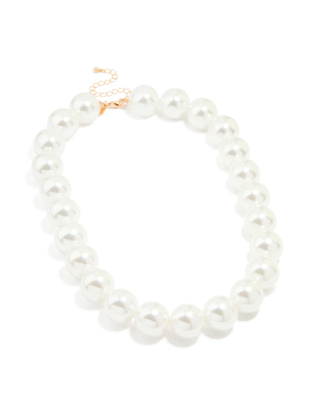 Gold Pearl Strand Large Necklace - Image 2