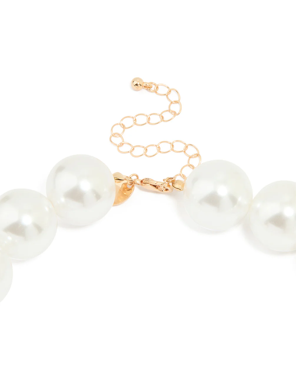Gold Pearl Strand Large Necklace - Image 3