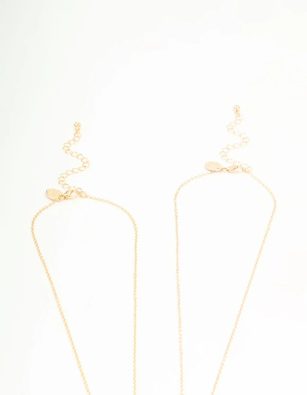 Gold Pink Diamante & Bow Necklaces 2-Pack - Image 3