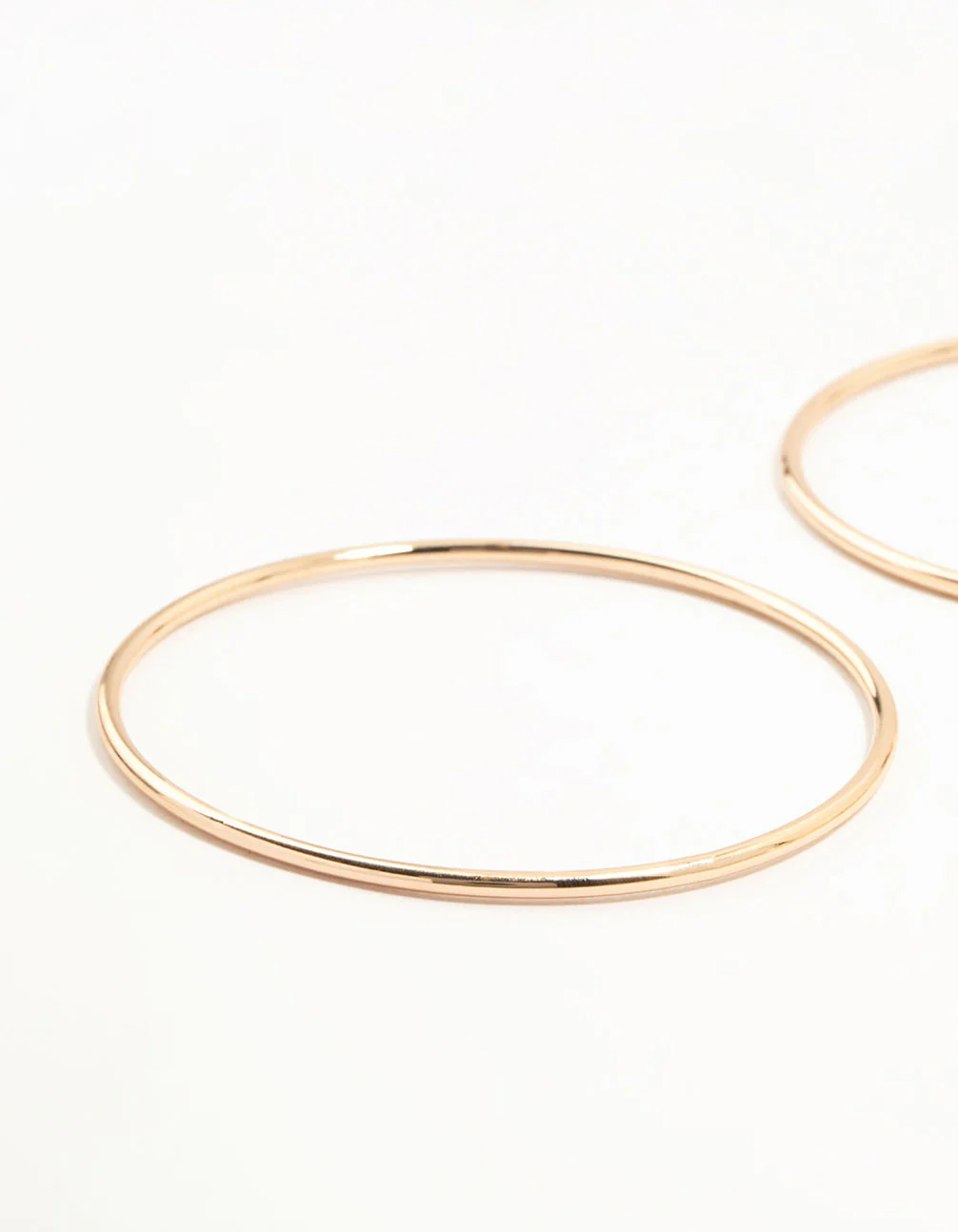 Gold Plain Mixed Width Bangles 5-Pack - Image 2
