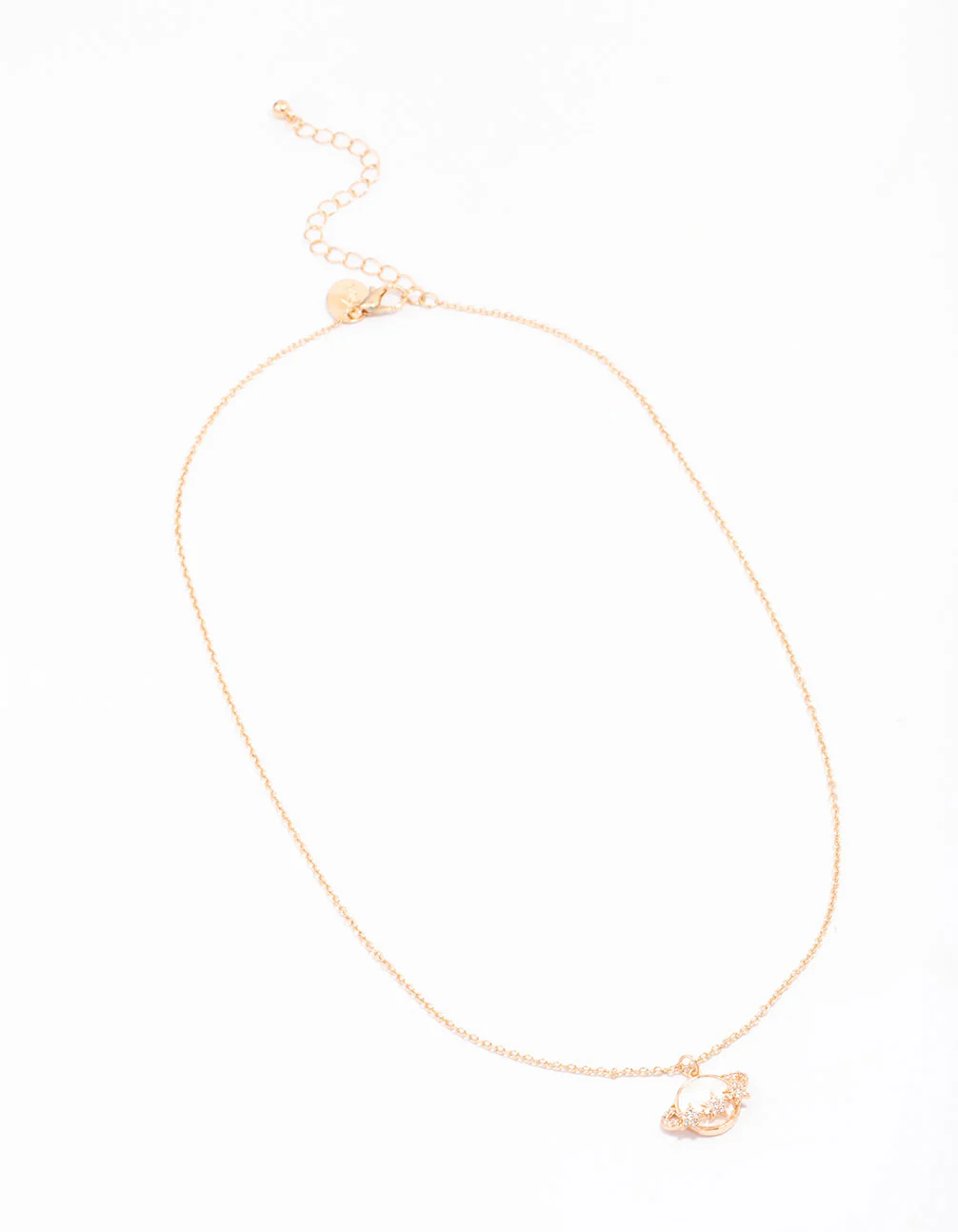 Gold Planet Shell Pendant Necklace - Image 3