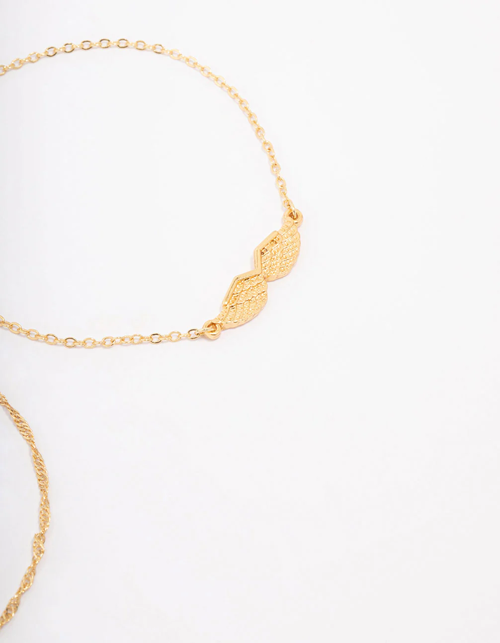 Gold Plated Angel Wine Chain Bracelet Pack - Image 2