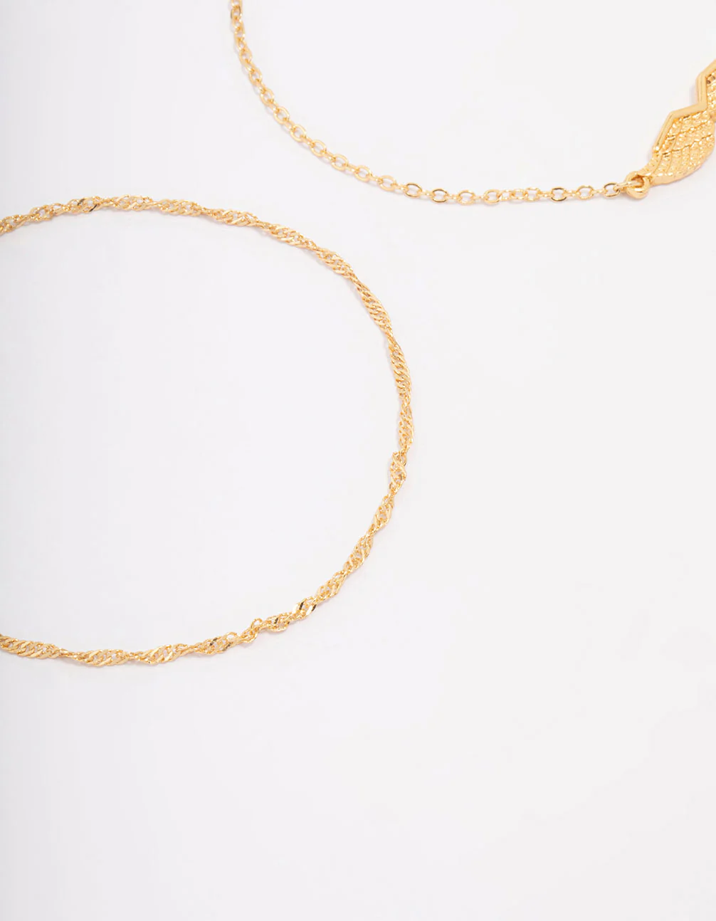 Gold Plated Angel Wine Chain Bracelet Pack - Image 3