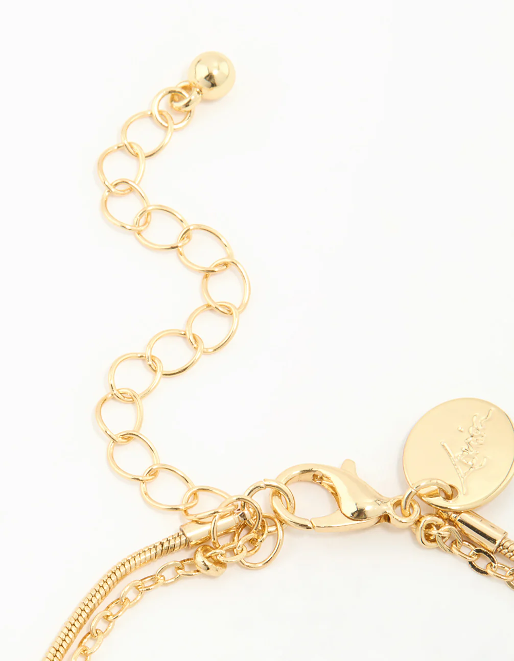 Gold Plated Ball Layered Bracelet - Image 5