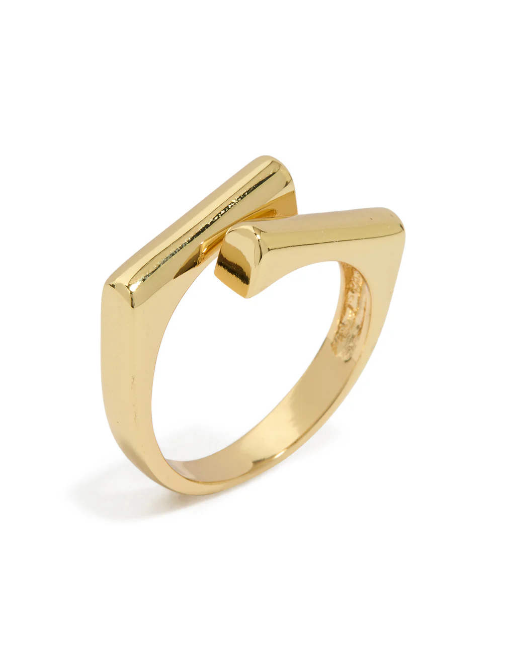 Gold Plated Block Ring - Image 4