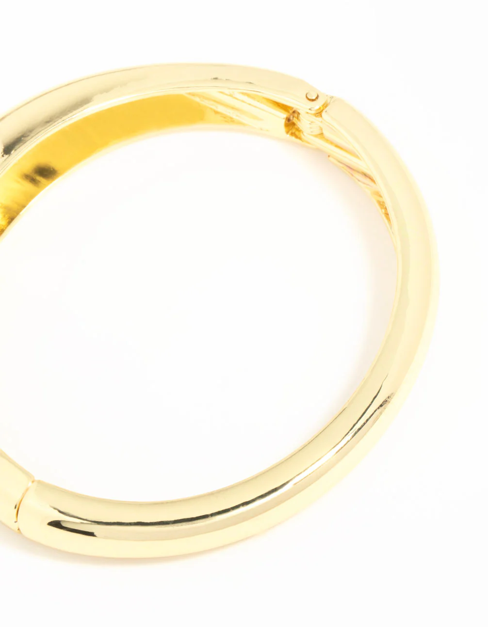 Gold Plated Bold Hinge Bangle - Image 2