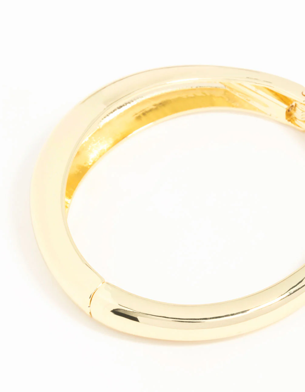 Gold Plated Bold Hinge Bangle - Image 3