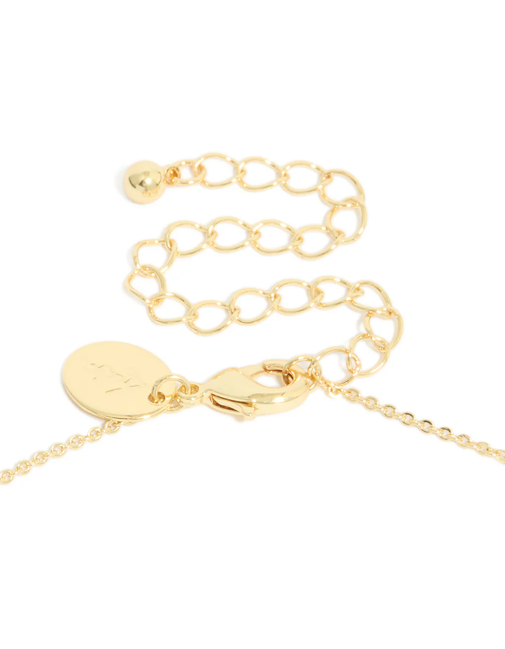 Gold Plated Brass Aquamarine Cubic Zirconia March Birthstone Necklace - Image 5