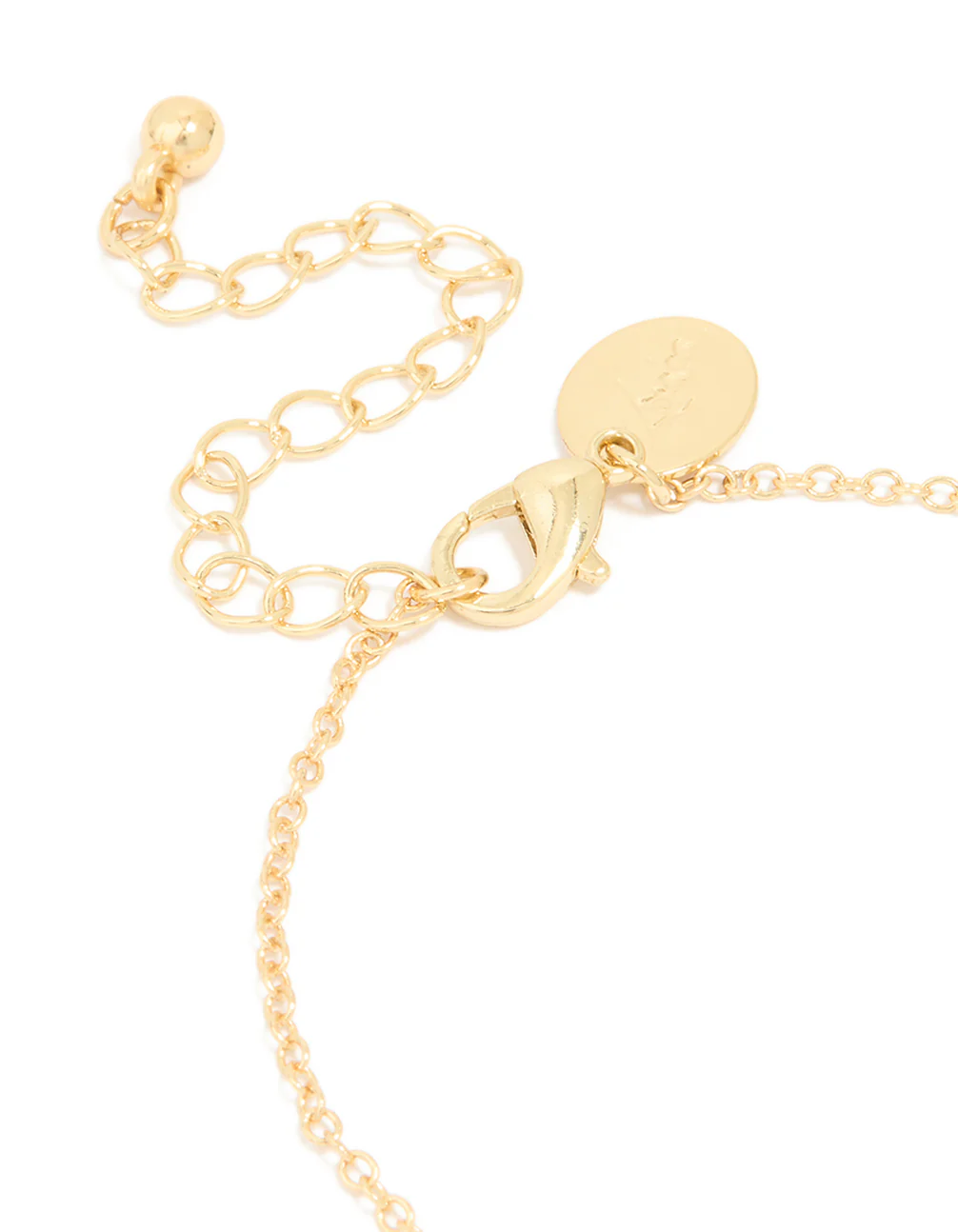 Gold Plated Brass Cubic Zirconia Dainty Link Bracelet - Image 3