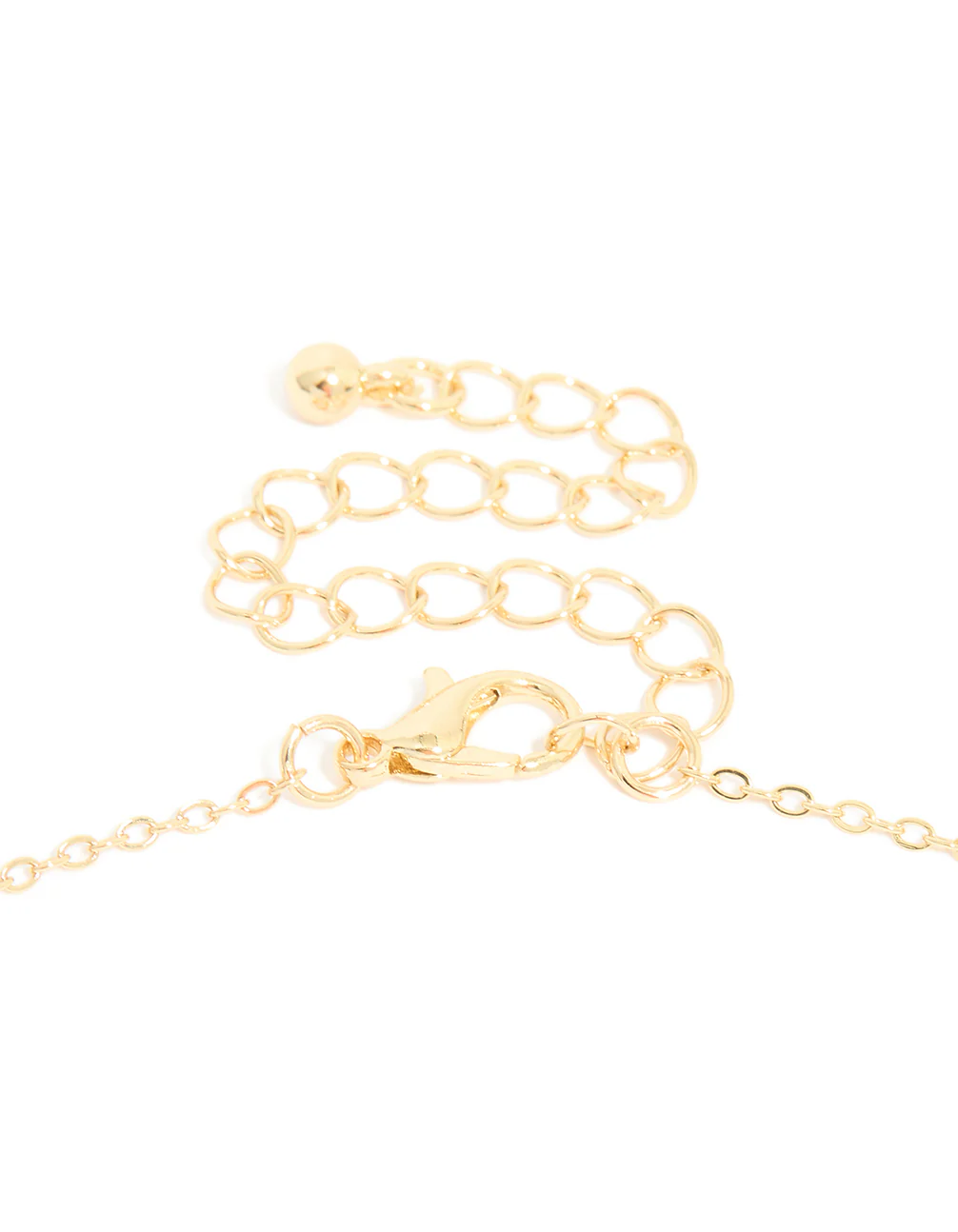 Gold Plated Brass Cubic Zirconia Outline Locket Necklace - Image 4