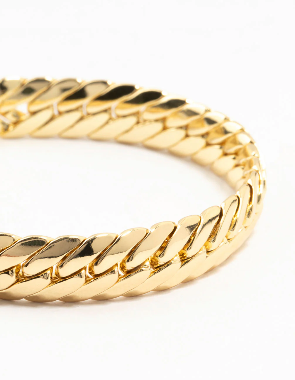 Gold Plated Brass Herringbone T & O Bracelet - Image 2