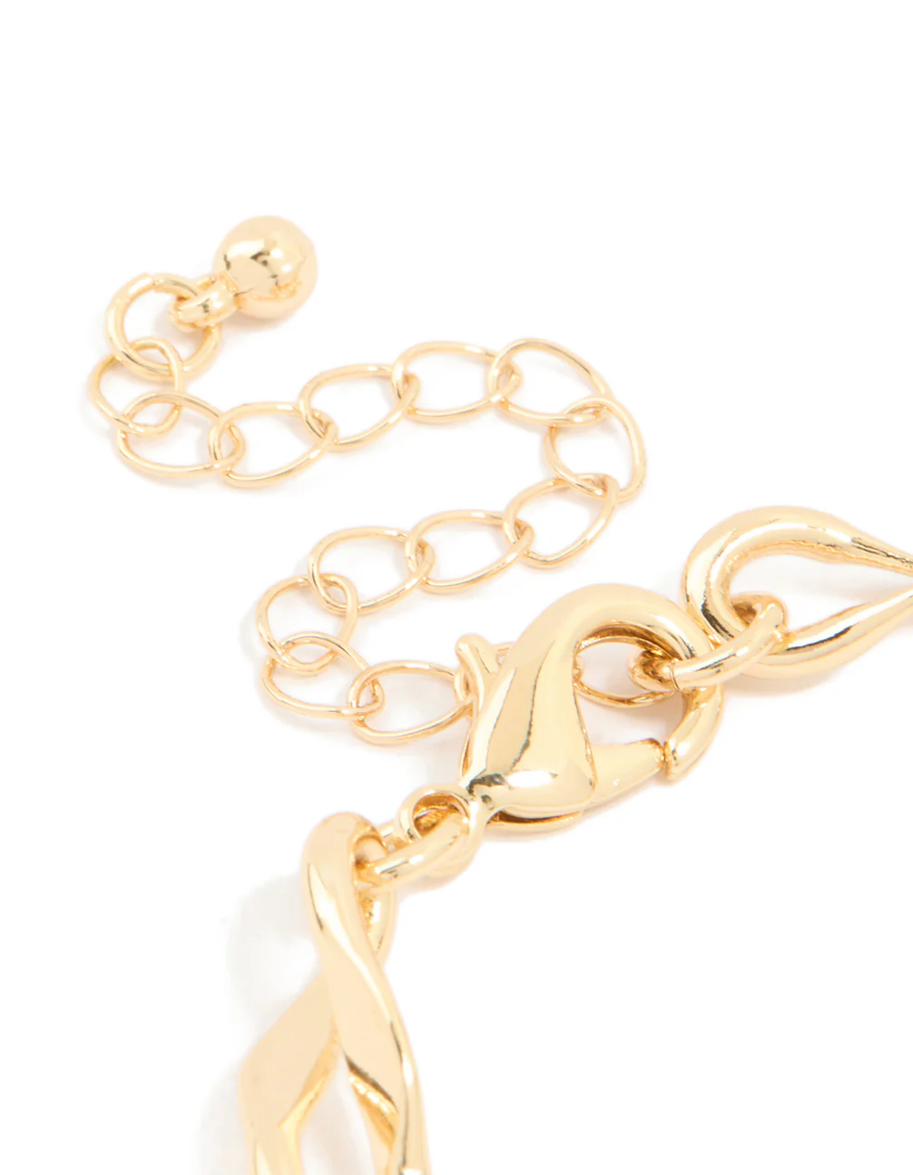 Gold Plated Brass Large Figure 8 Chain Bracelet - Image 5