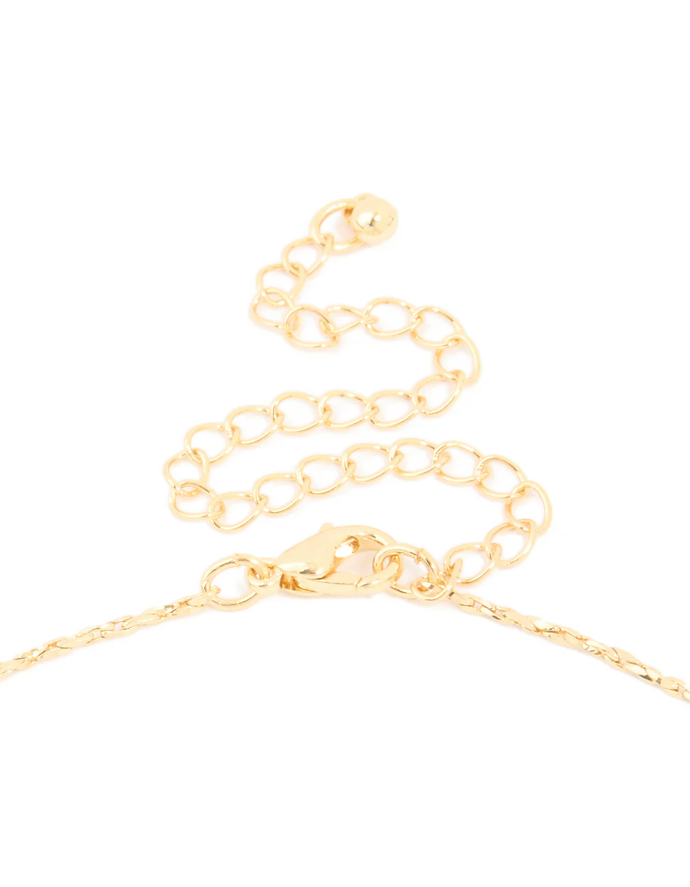 Gold Plated Brass Medium Knot Pendant Necklace - Image 5