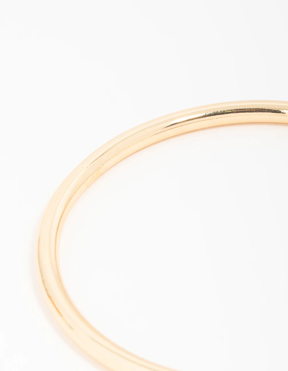 Gold Plated Brass Plain Round Bangle - Image 3