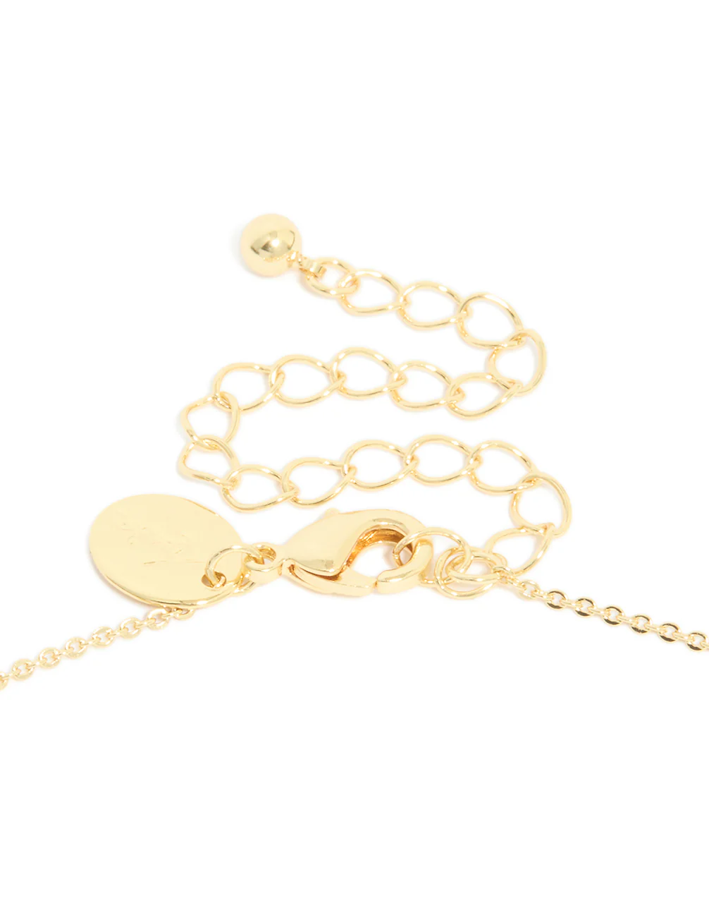 Gold Plated Brass Ruby Cubic Zirconia July Birthstone Necklace - Image 5