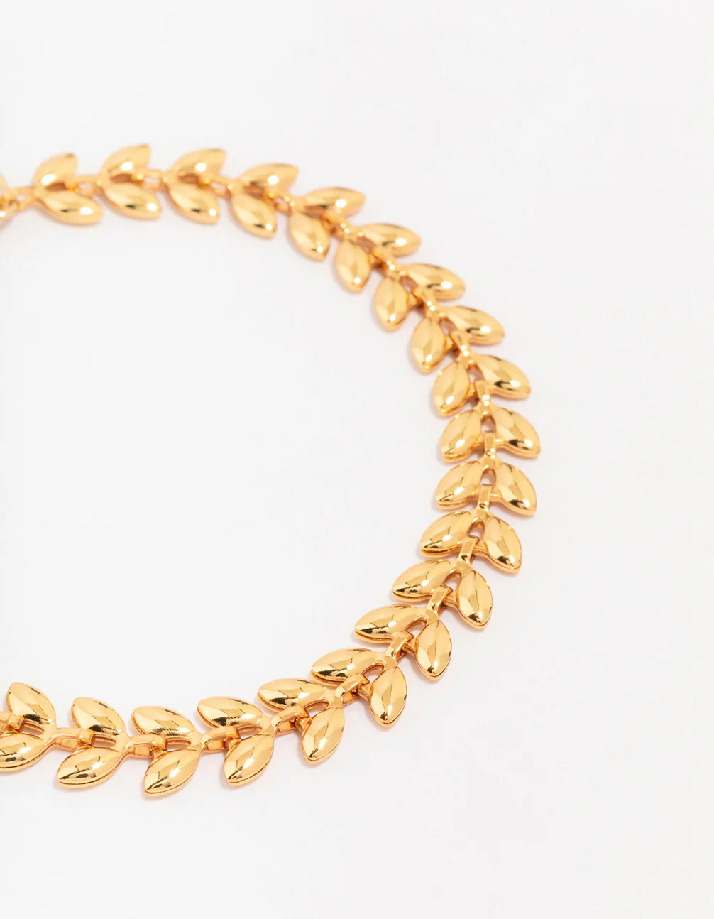 Gold Plated Brass Toga Leaf Bracelet - Image 2