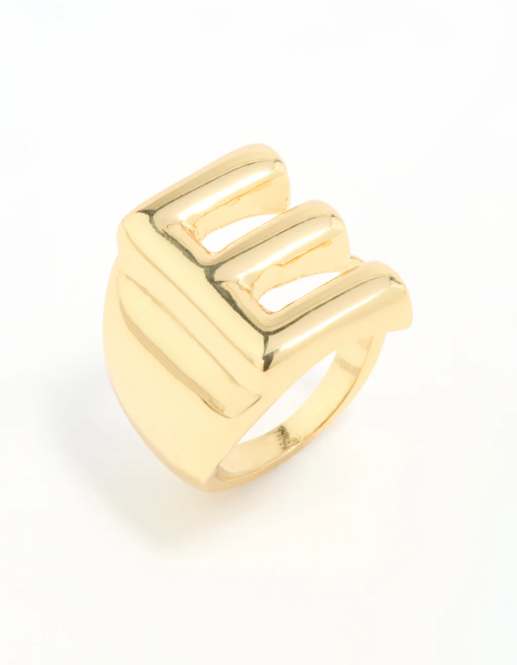 Gold Plated Bubble E Ring - Image 2