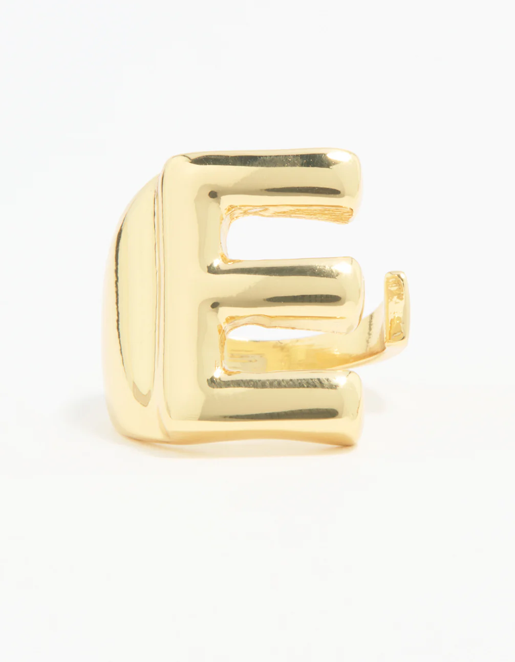 Gold Plated Bubble E Ring - Image 3