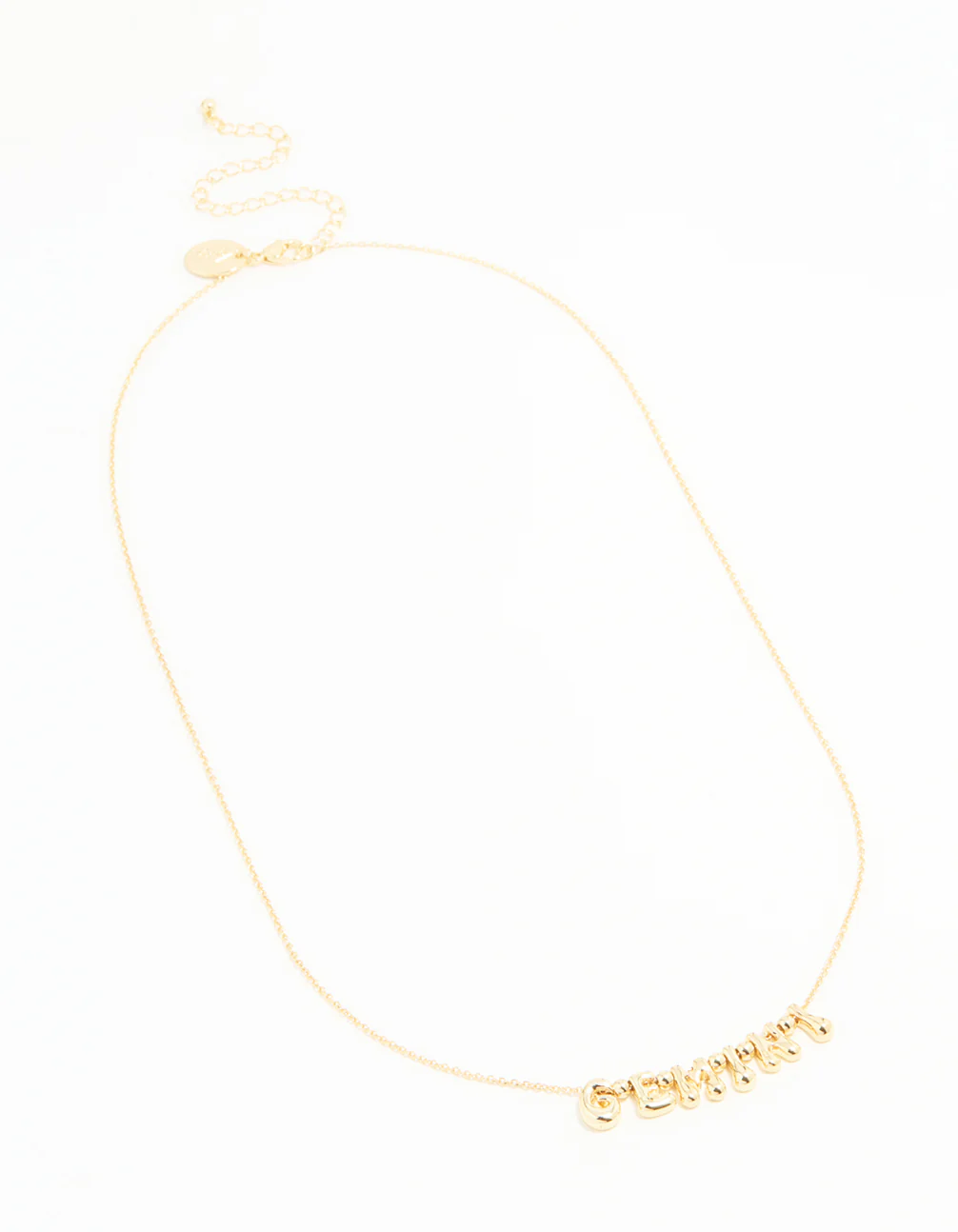 Gold Plated Bubble Gemini Necklace - Image 4