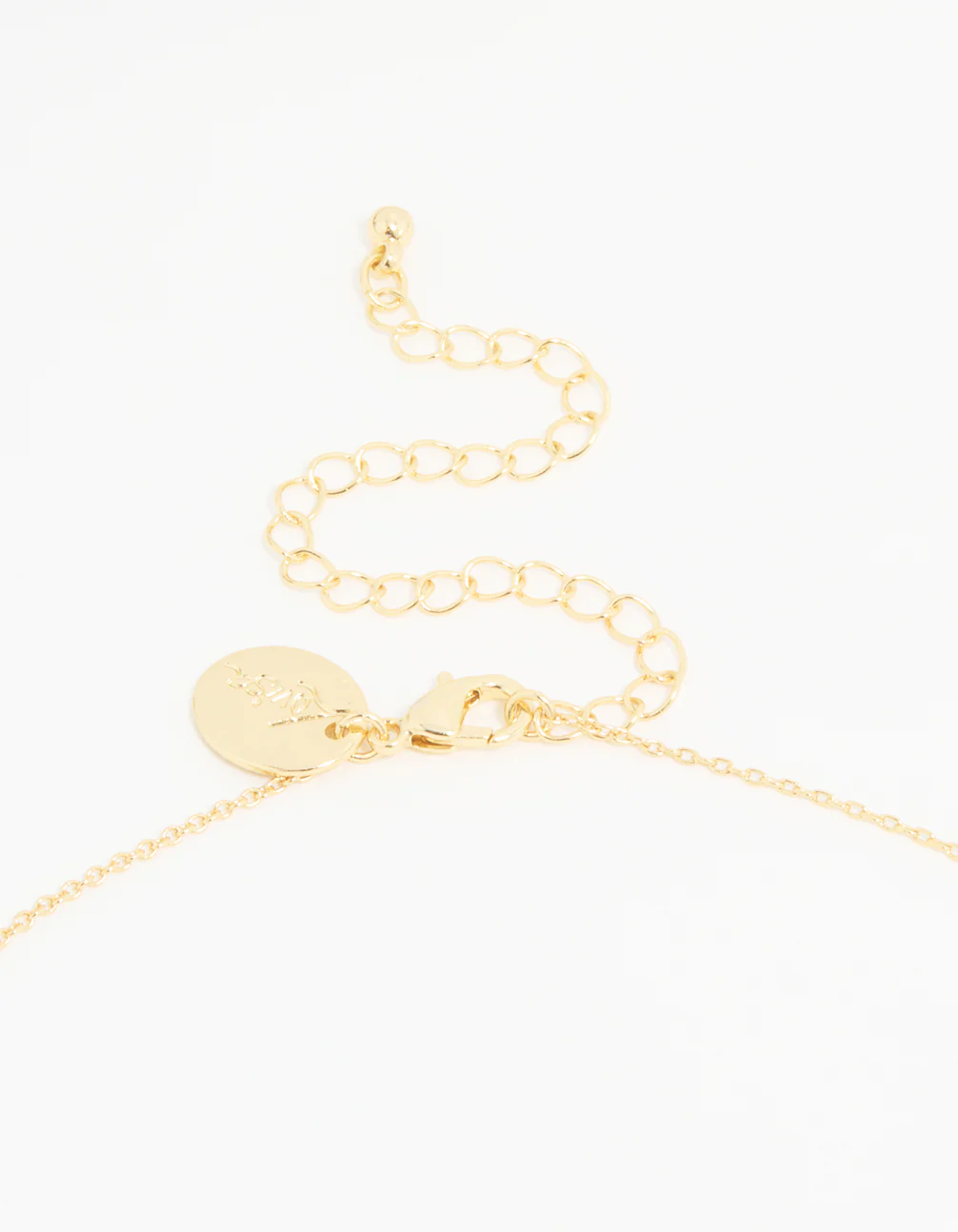 Gold Plated Bubble Leo Pendant Necklace - Image 5