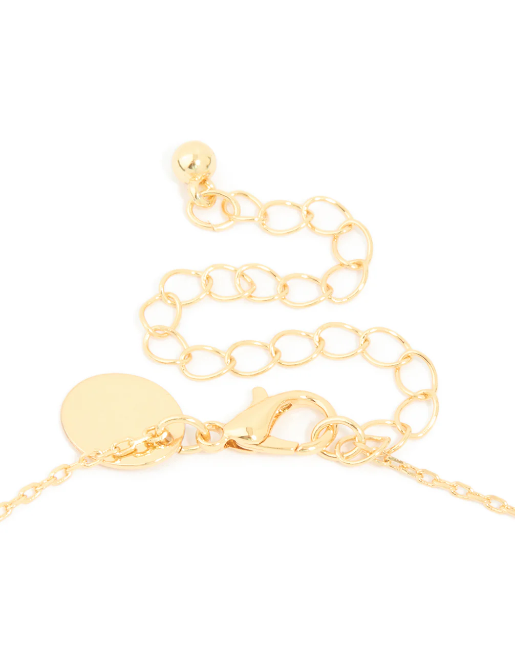 Gold Plated Bubble Letter H Necklace - Image 5