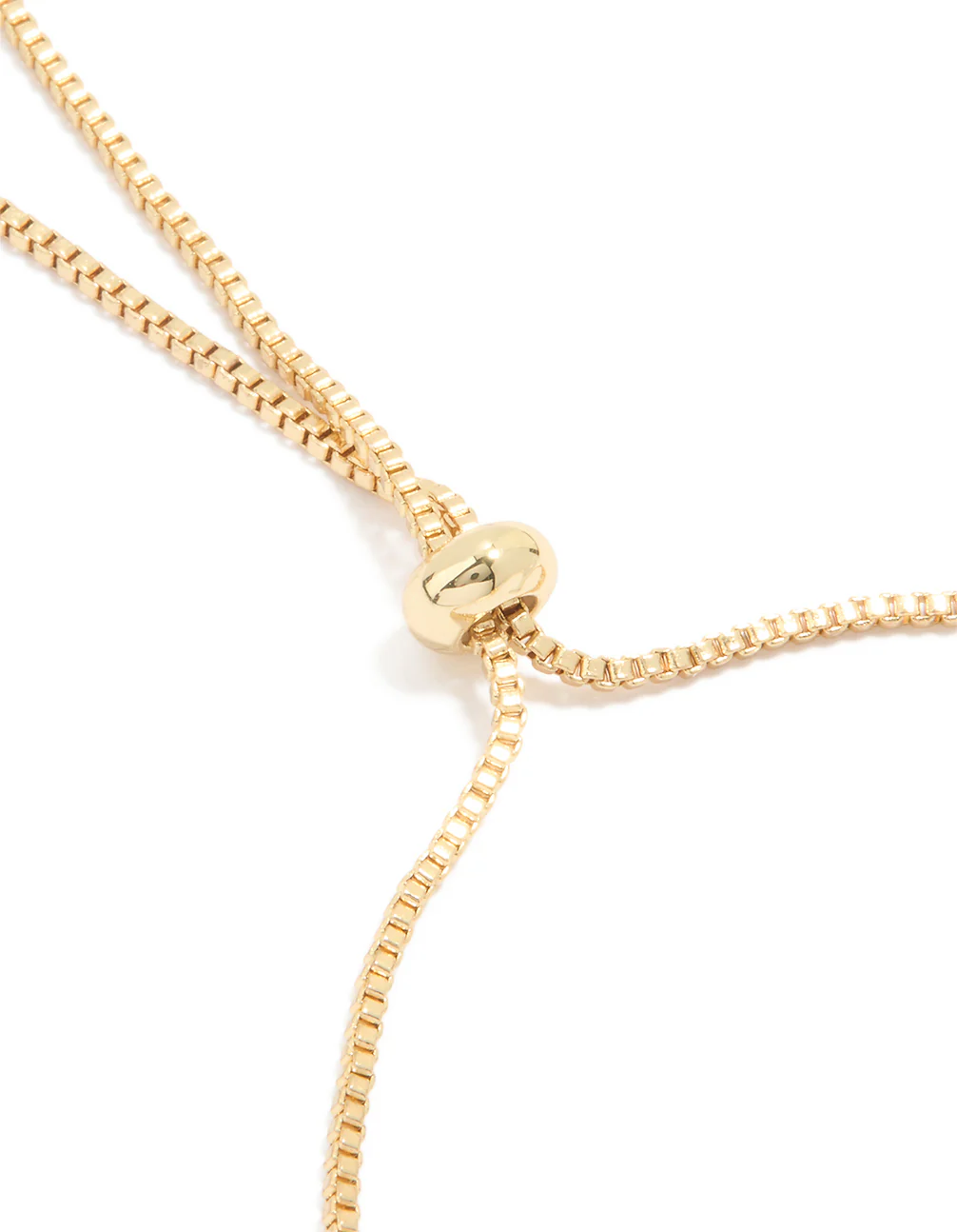 Gold Plated Bubble Letter J Toggle Bracelet - Image 3