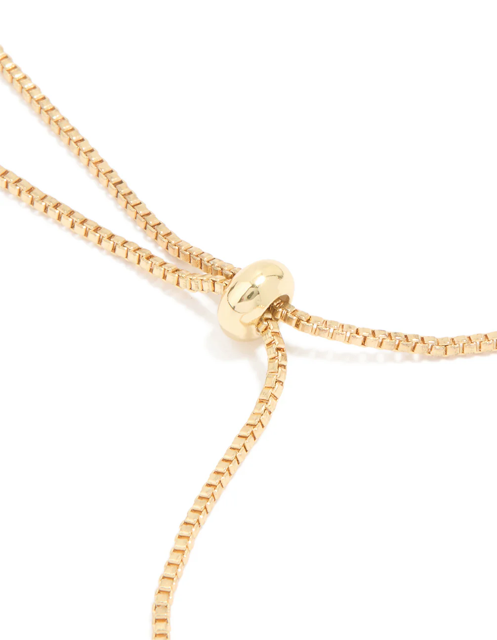 Gold Plated Bubble Letter L Toggle Bracelet - Image 3