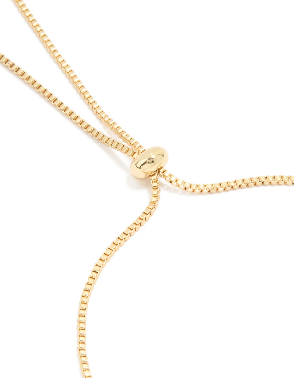 Gold Plated Bubble Letter M Toggle Bracelet - Image 3