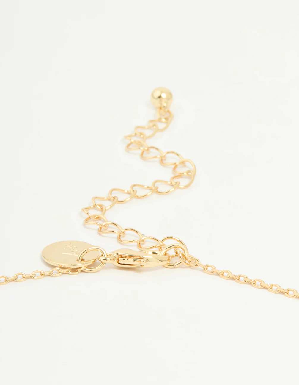Gold Plated Bubble Letter T Necklace - Image 3