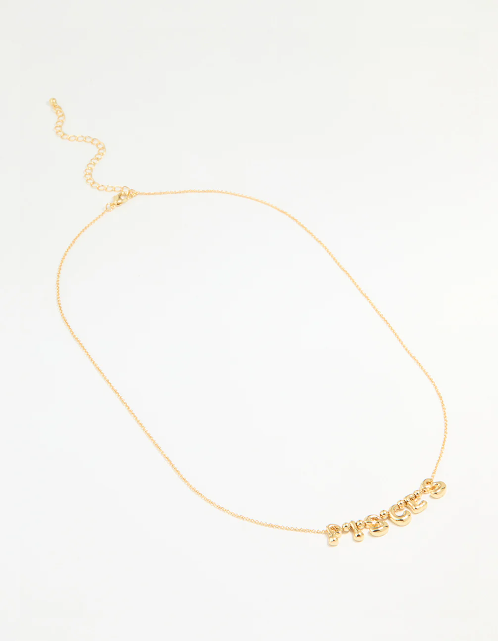 Gold Plated Bubble Pisces Pendant Necklace - Image 4