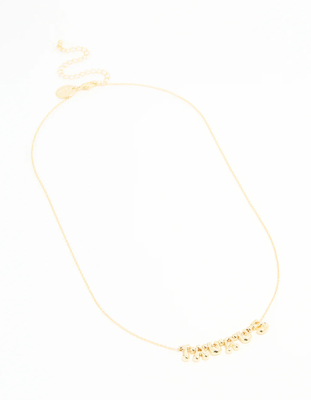 Gold Plated Bubble Taurus Necklace - Image 4