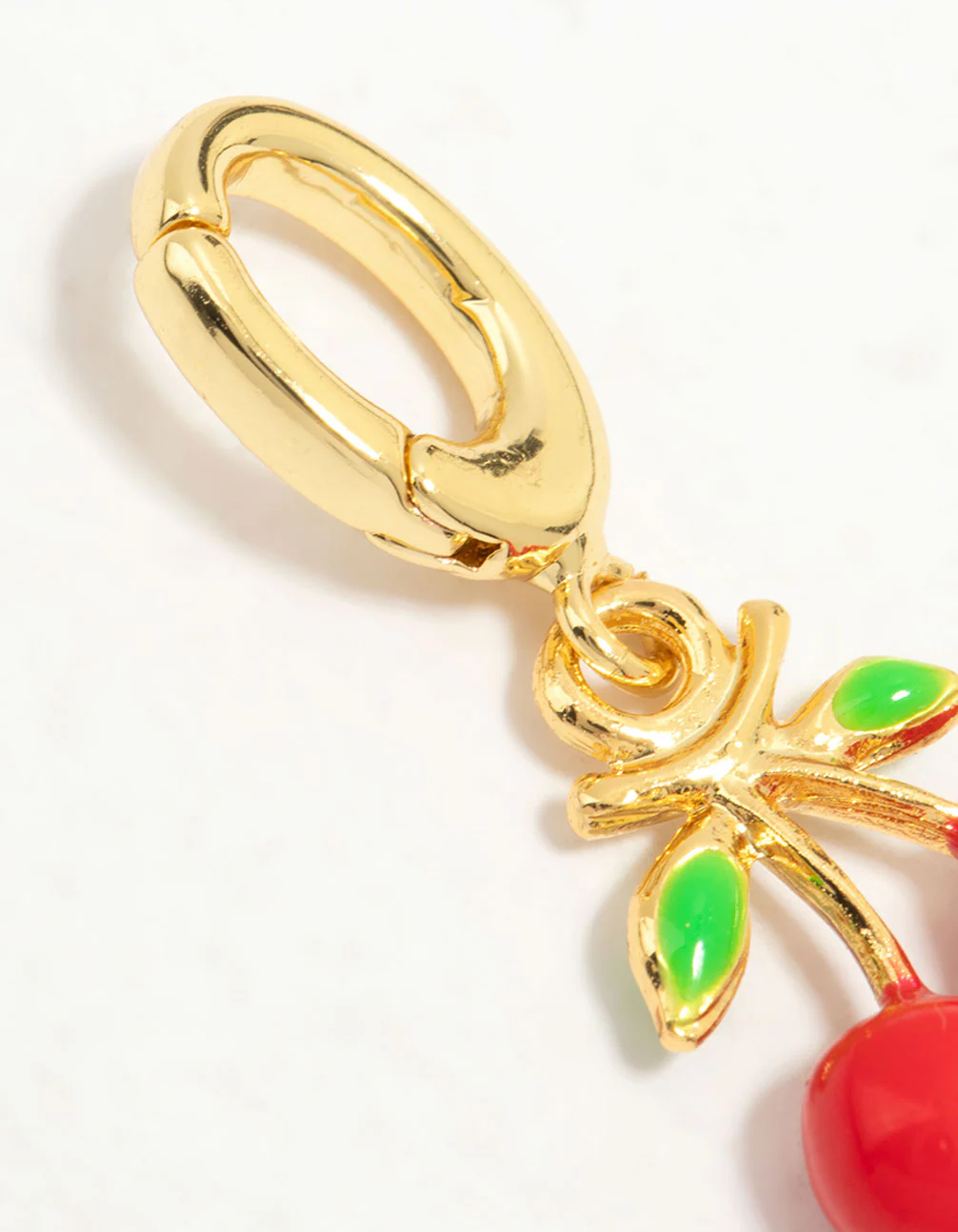 Gold Plated Cherry Charm - Image 2