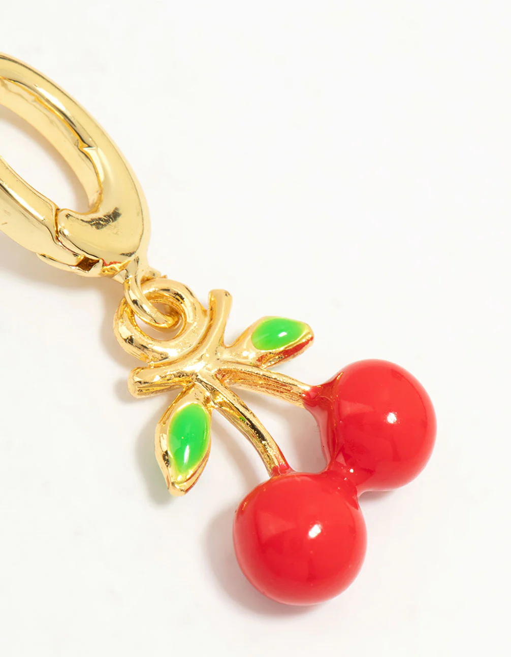 Gold Plated Cherry Charm - Image 3