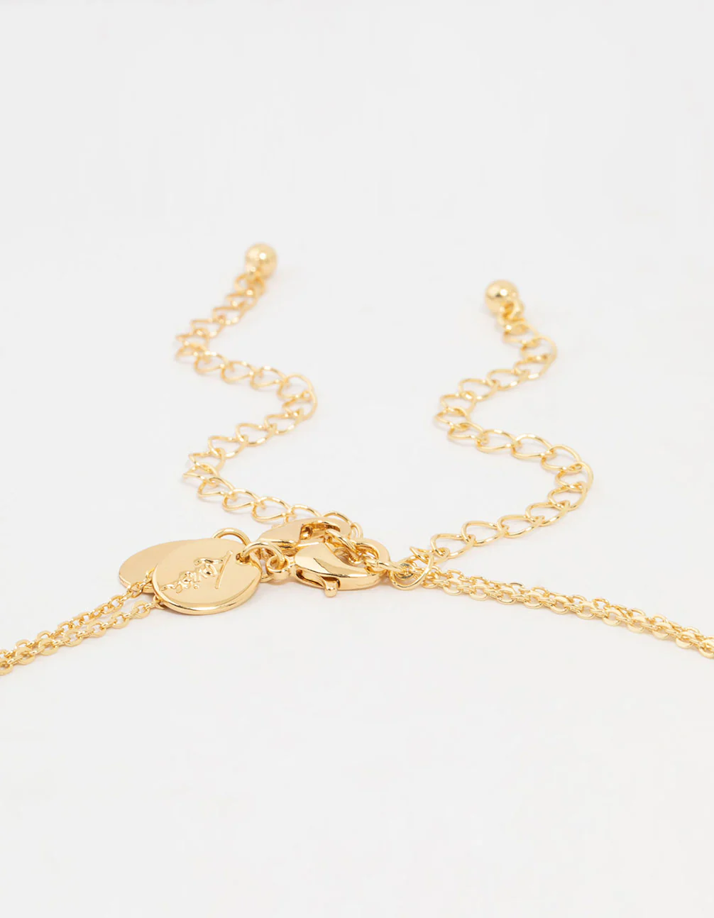 Gold Plated Cherry & Mushroom Layered Necklace - Image 3