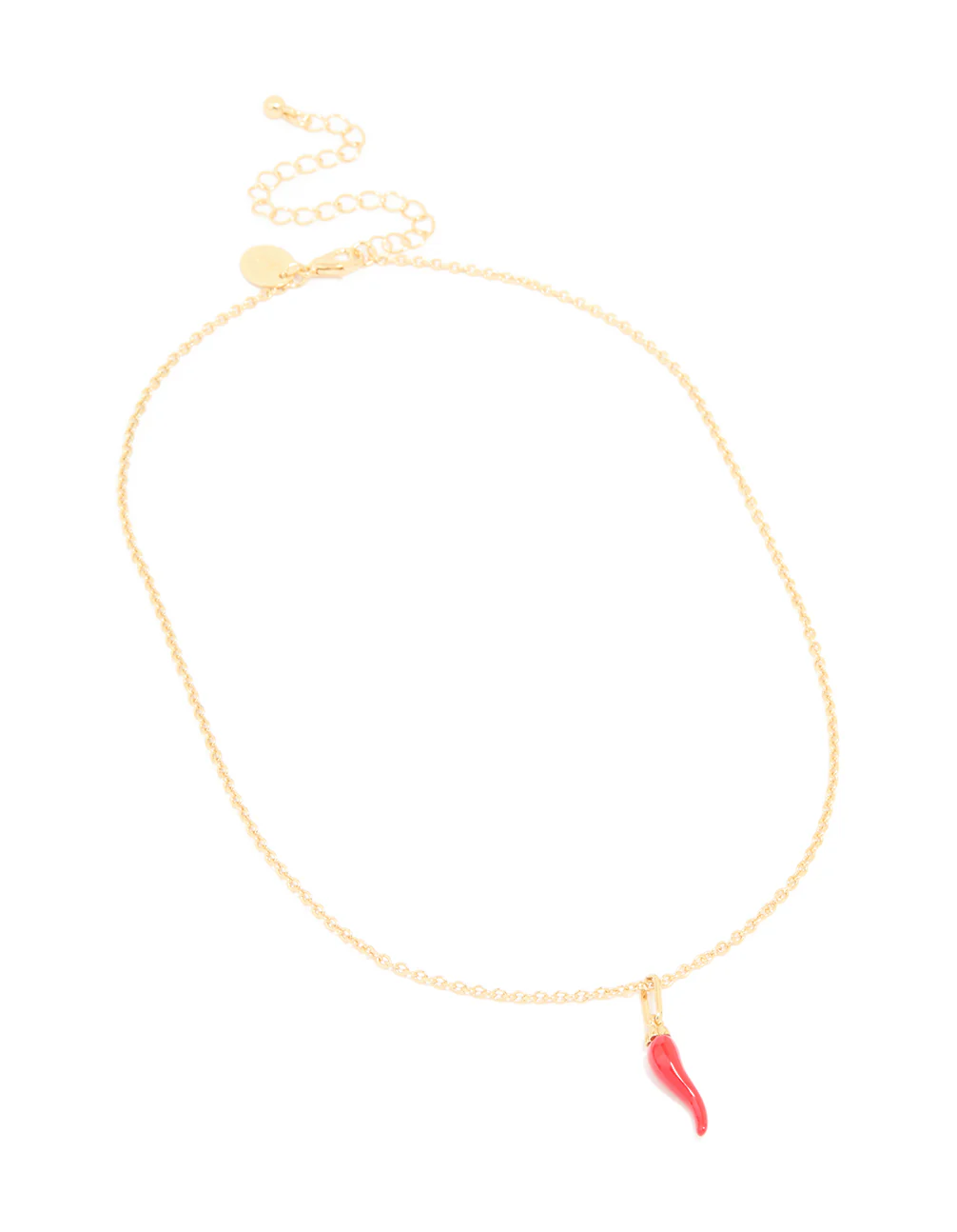 Gold Plated Chilli Pendant Necklace - Image 4